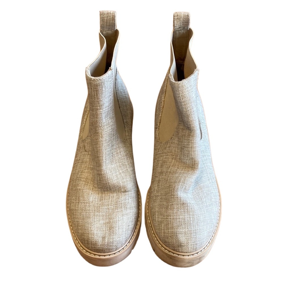 Dolce Vita Womens Size 9 Pepper Chelsea Boot Natural Linen